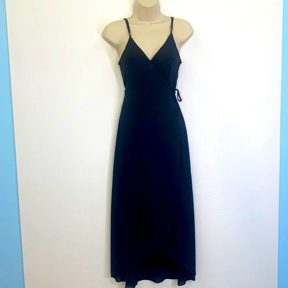 Show Me Your MuMu - Meghan Wrap Dress In Black Size Small
